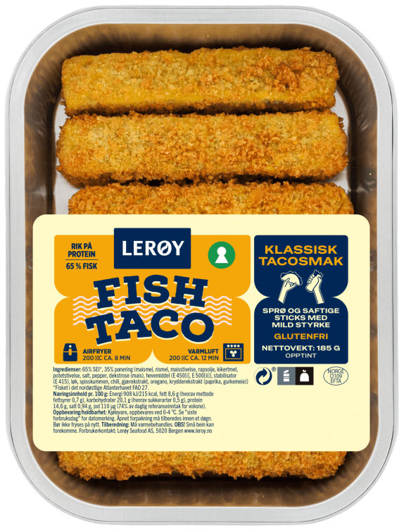 Fish Taco Sticks Klassisk 185g Lerøy