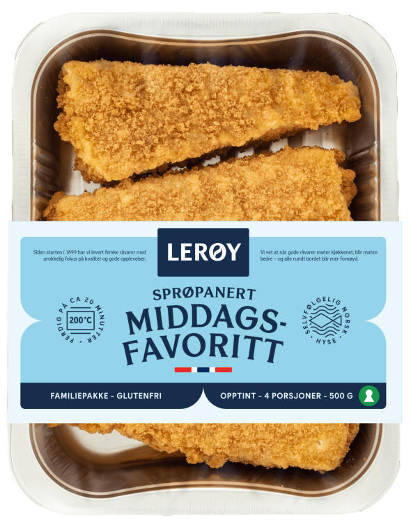 Middagsfavoritt Sprøpanert 500g Lerøy