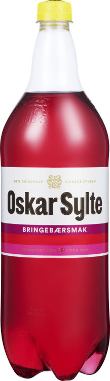 Bringebærbrus 1,5l flaske Oskar Sylte