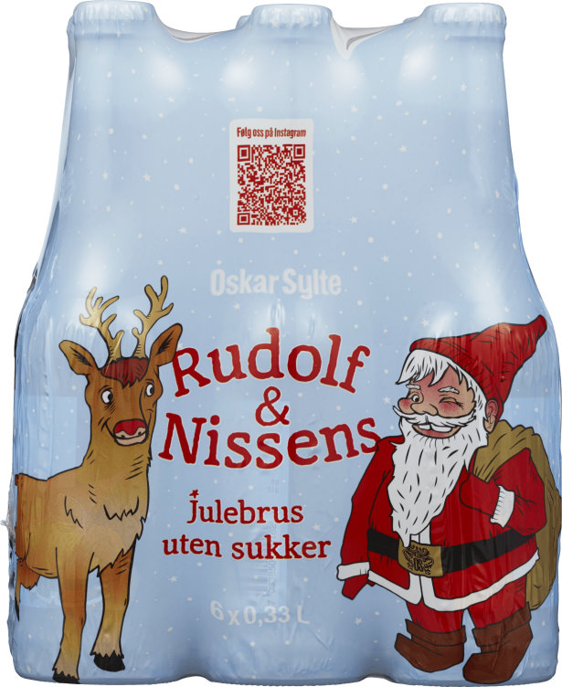 Rudolf & Nissens Julebrus Lett 0,33lx6 flaske