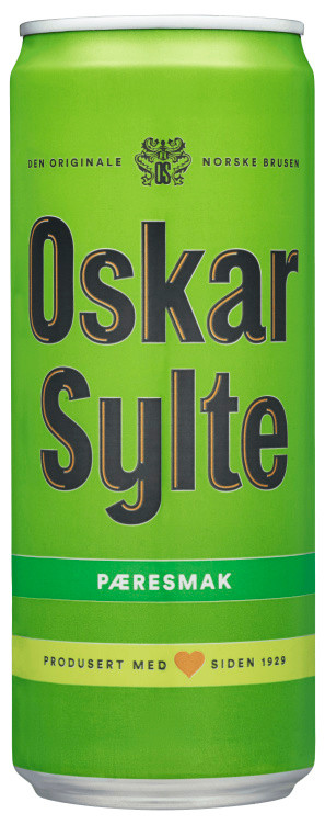 Pærebrus 0,33l boks Oskar Sylte