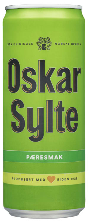 Pærebrus 0,33l boks Oskar Sylte