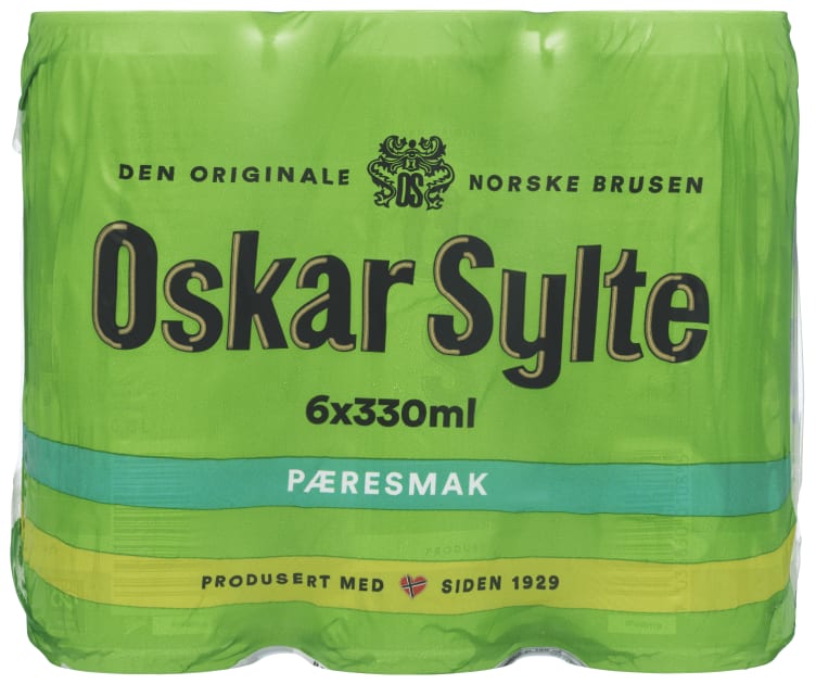 Pærebrus 0,33lx6 boks Oskar Sylte