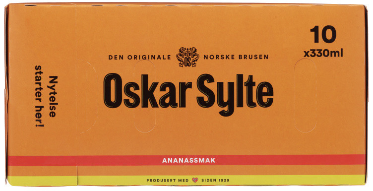 Ananasbrus 0,33lx10 boks Oskar Sylte