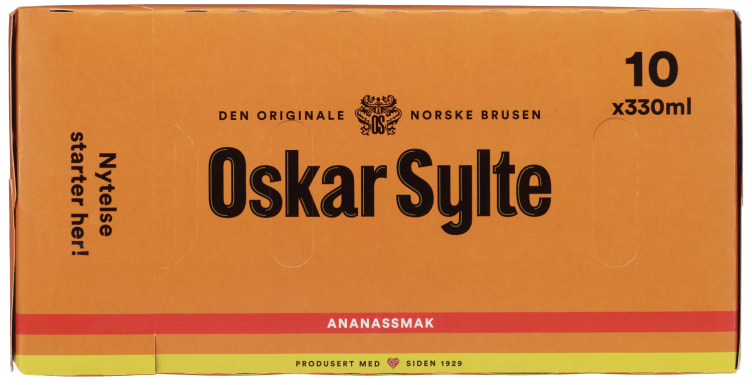 Ananasbrus 0,33lx10 boks Oskar Sylte