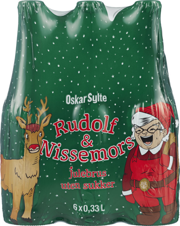 Rudolf&Nissemor u/Sukker 0,33lx6 flaske