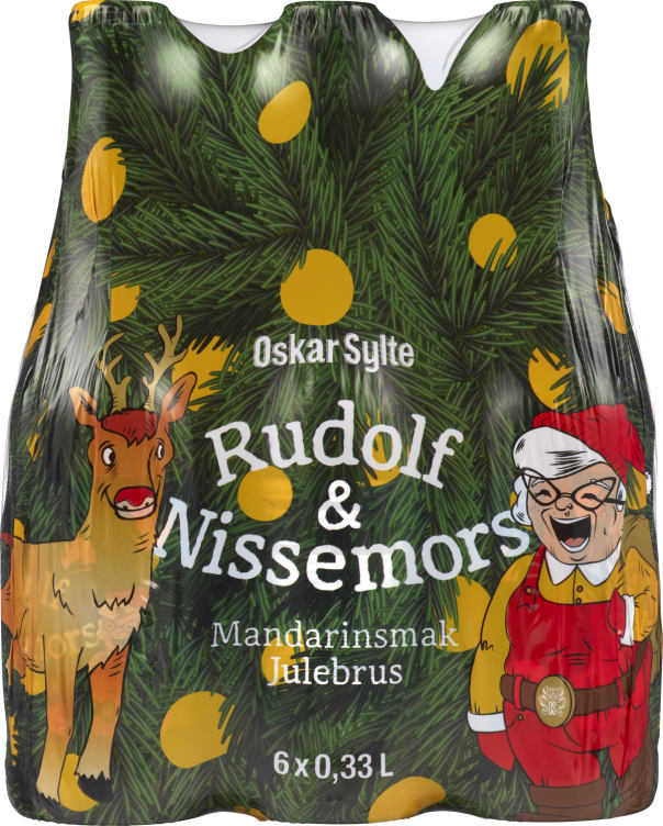 Rudolf&Nissemors Julebrus 0,33lx6 flaske Oskar Sylte