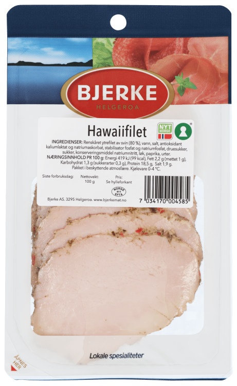 Hawaiifilet 100g Bjerke