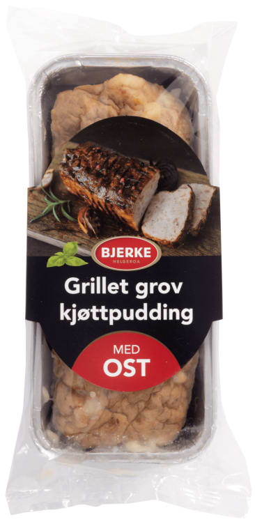 Kjøttpudding Grov m/Ost Grillet 500g Bjerke