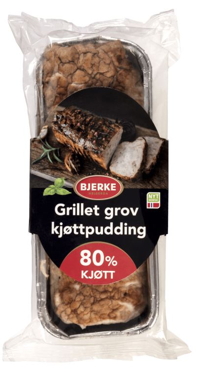 Kjøttpudding Grov Grillet 500g Bjerke