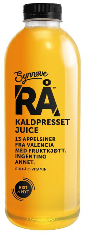 Rå Appelsinjuice 1l med Fruktkjøtt