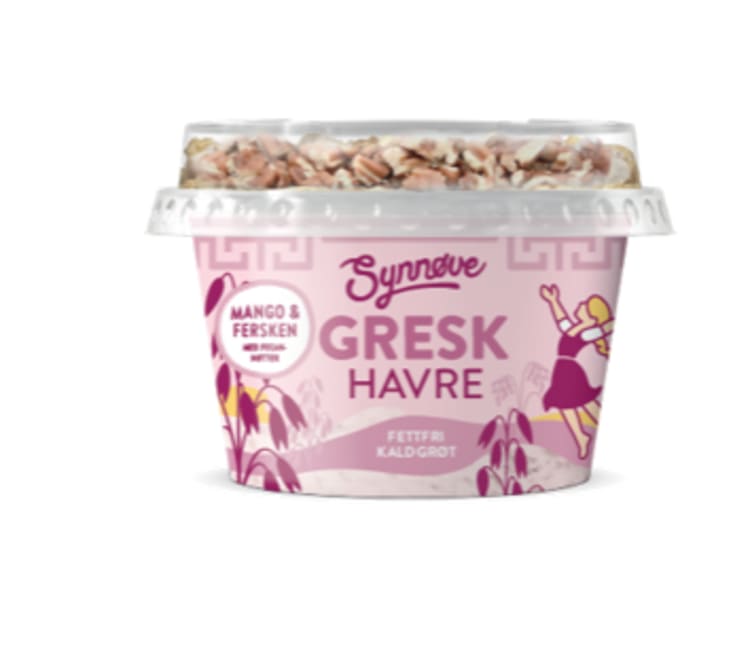 Yoghurt Gresk Duo Mango,Fersken&Pekan 158g Synnøve
