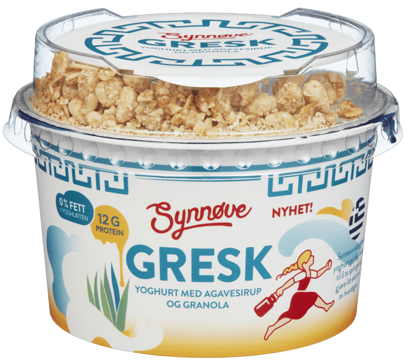 Synnøve Gresk Agave & Granola 157g