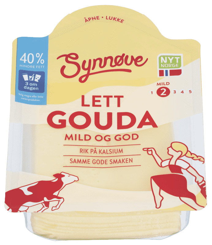 Synnøve Skivet Lett Gouda 250g