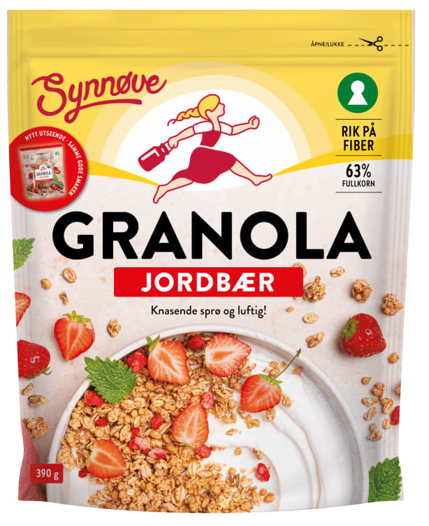 Granola med Jordbær 390g Synnøve