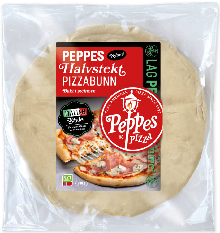 Pizzabunn Halvstekt 230g Peppes