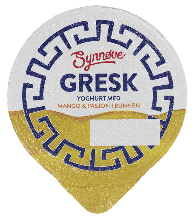 Yoghurt Gresk Mango&Pasjon 150g Synnøve