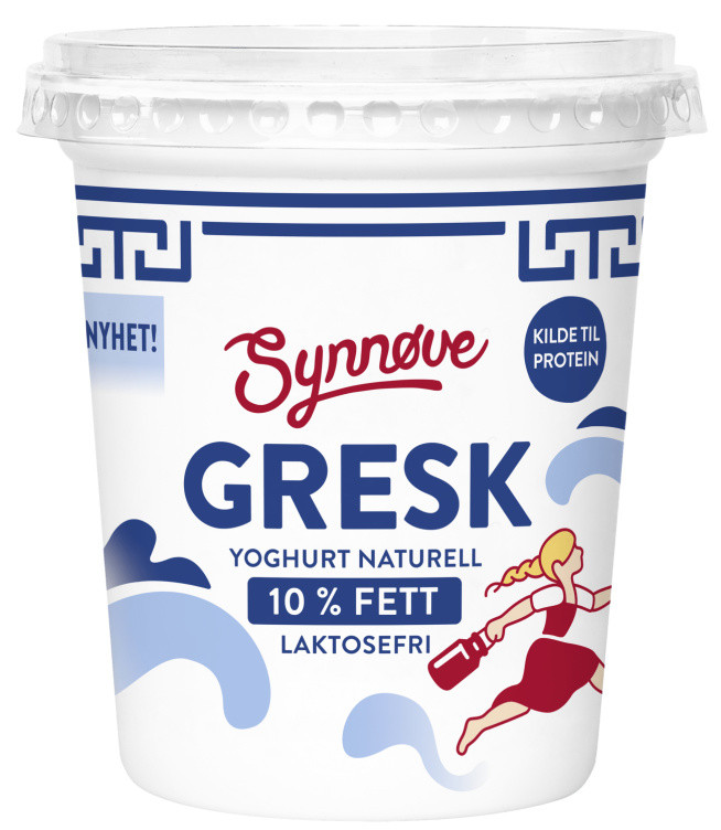 Yoghurt Gresk Naturell Laktosefri 350g Synnøve