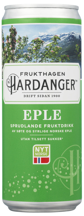 Eplebrus 0,33l boks Frukthagen Hardanger