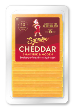 Synnøve Cheddar Skivet 200g