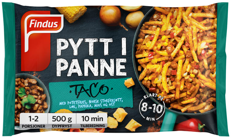 Pytt i Panne Tacosmak 500g Findus