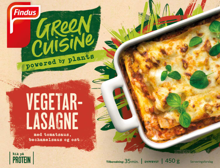 Vegetarlasagne Green Cuisine 450g Findus