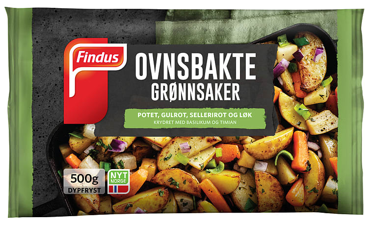 Grønnsaker Ovnsbakt Basil&Timian 500g Findus