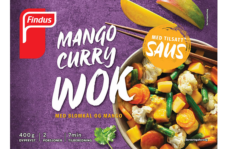 Wok&Saus Mango&Curry 400g Findus