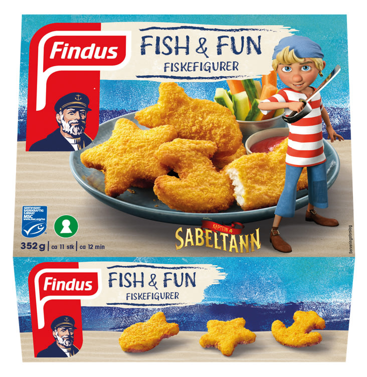 Fish&Fun Fiskefigurer 352g Findus