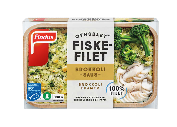 Fiskefileter Ovnsbakt Brokkoli 380g Findus