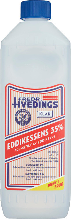 Eddikessens Klar 500ml 35% Hveding