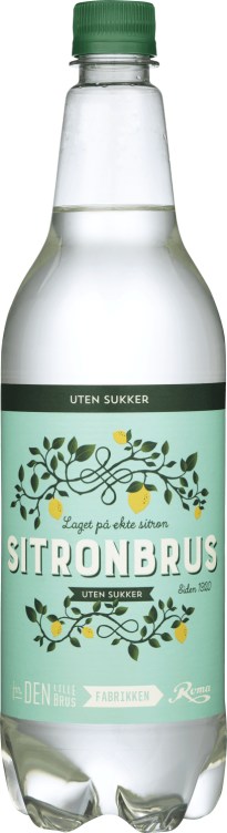 Sitronbrus u/Sukker 1l Roma