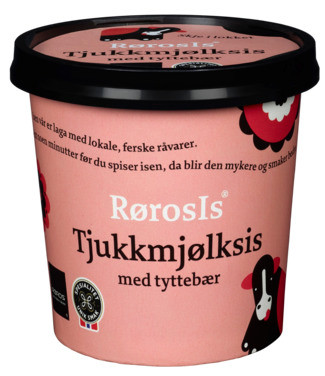 Rørosis Tjukkmjølksis m Tyttebær 130ml