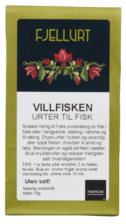 Villfisken Krydder Økologisk 15g Fjellurt