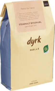Sammalt Byggmjøl 1kg Dyrk Mølle