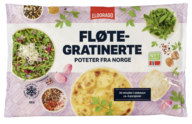 Poteter Fløtegrat. 750g Eldorado