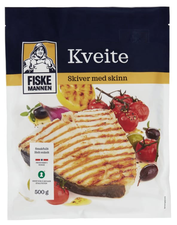 Kveite skiver 500g Fiskemannen