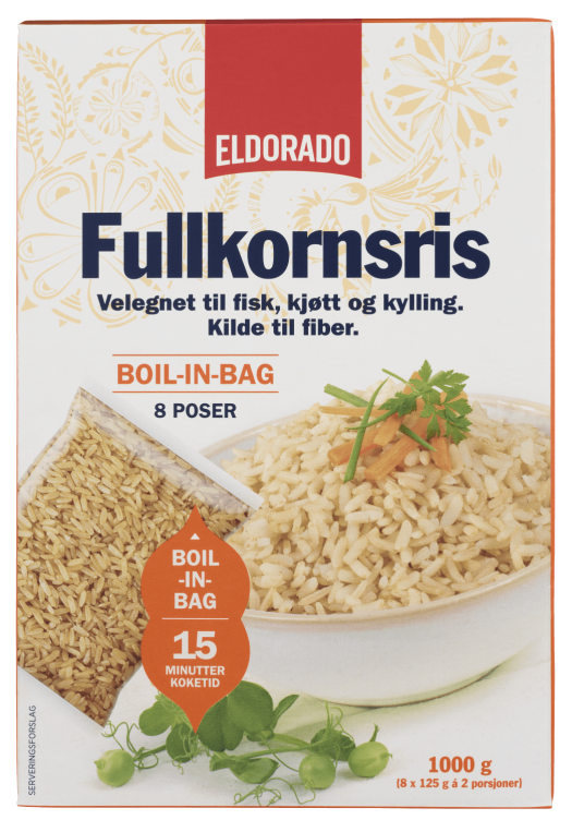Fullkornris Boil In Bag 1kg Eldorado