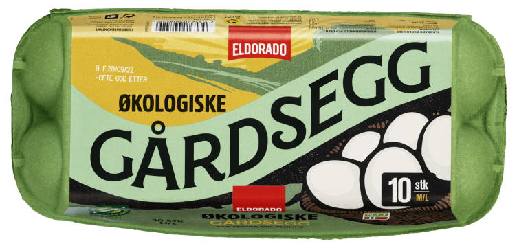 Egg Økologisk M/L 10stk Eldorado