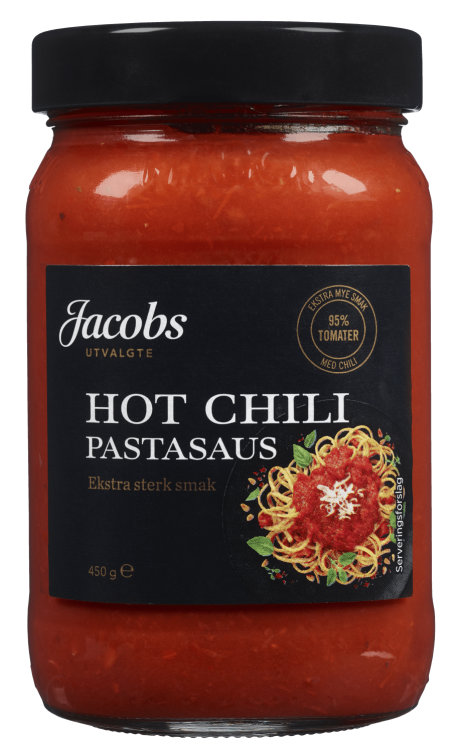 Pastasaus Hot Chili 450g Jacobs Utvalgte