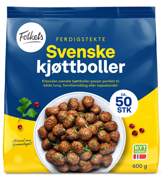 Kjøttboller Svenske 600g Folkets