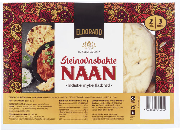 Nan Brød 2x130g Eldorado