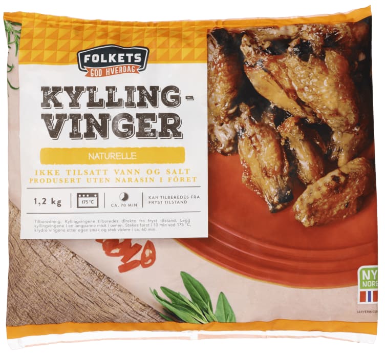 Kyllingvinger Frys 1,2kg Folkets