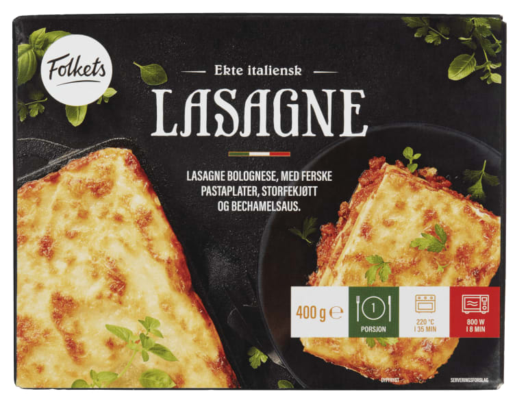 Lasagne 400g Folkets