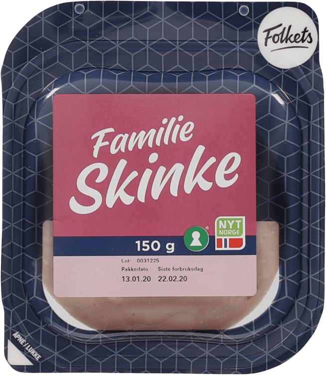 Familieskinke 150g Folkets