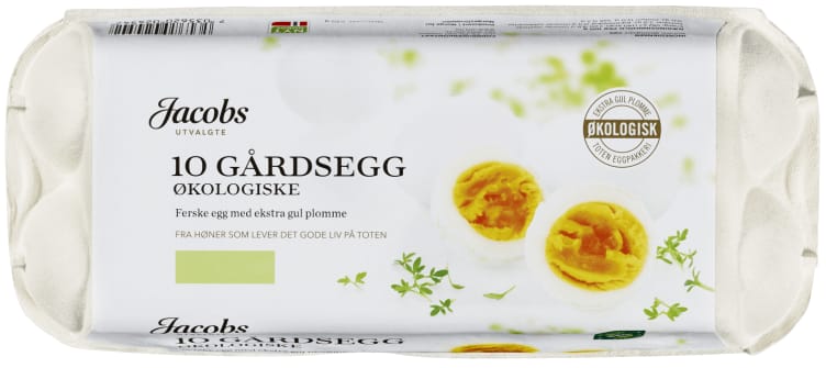 Egg Økologisk M/L 10stk Jacobs Utvalgte