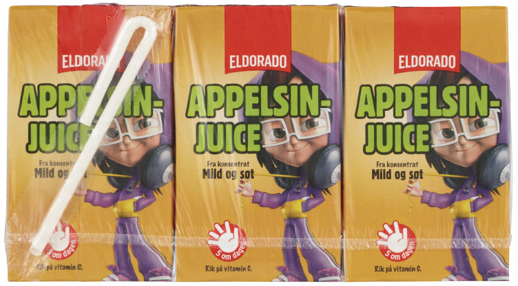 Appelsinjuice 3x250ml Eldorado