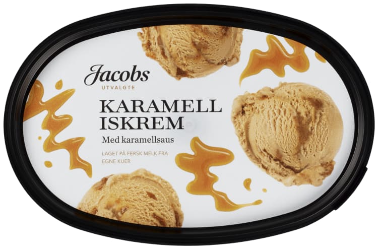 Iskrem Karamell 0,7l Jacobs Utvalgte