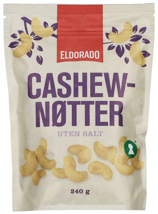 Cashewnøtter u/Salt 240g Eldorado