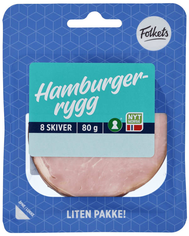 Hamburgerrygg 80g Folkets